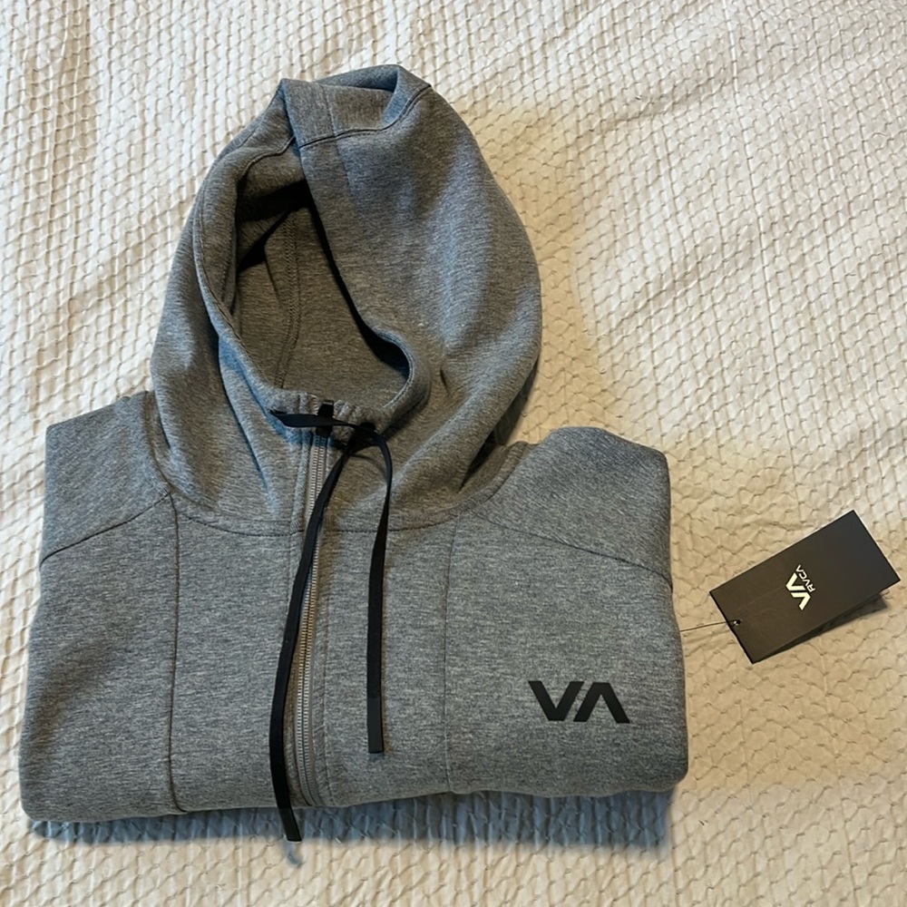 Men’s RVCA zip up Hoodie Jacket large